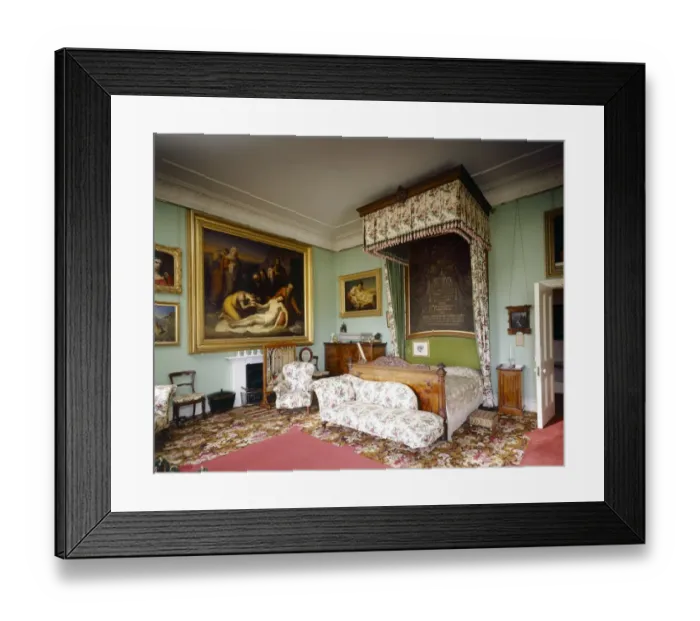 Framed Print : Queen Victorias Bedroom, Osborne House J070022