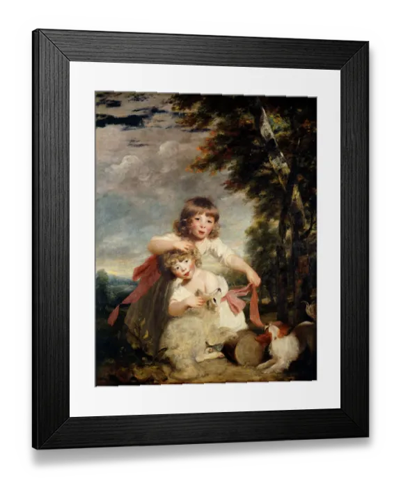 Framed Print : Reynolds - The Brummell Children J910532 Framed Print : Reynolds - The Brummell Children J910532