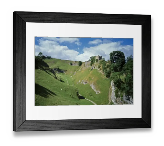 Framed Print : Peveril Castle N050075 Framed Print : Peveril Castle N050075