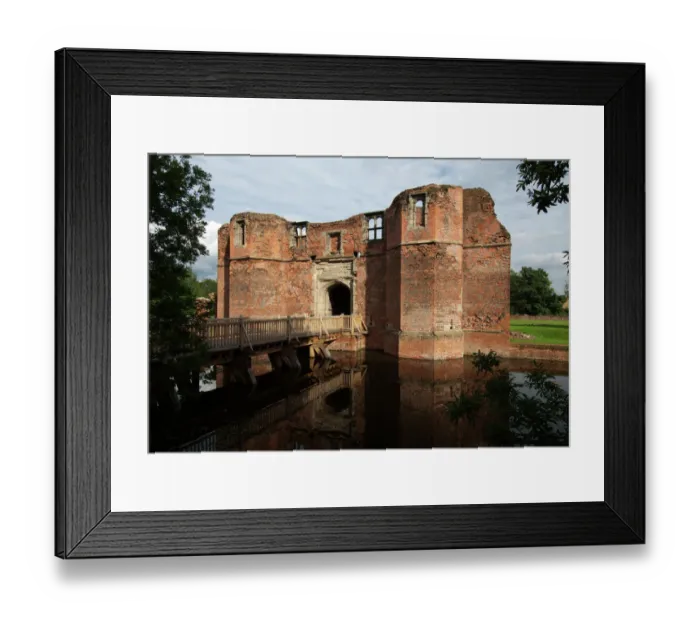 Framed Print : Kirby Muxloe Castle N061095 Framed Print : Kirby Muxloe Castle N061095