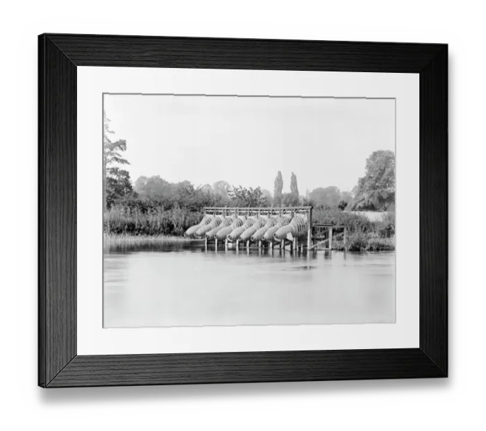 Framed Print : Eel traps CC76_00240