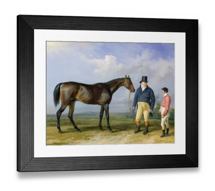 Framed Print : Ward - Rockingham with its owner K941059