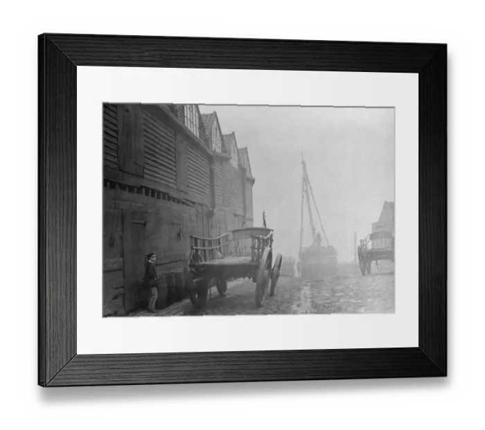 Framed Print : Cannon Wharf, circa 1856 BB57_01541