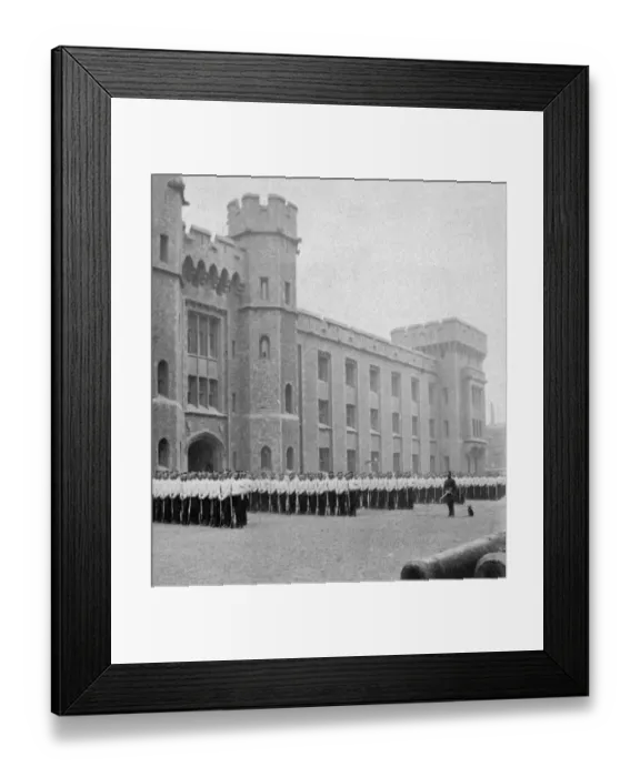 Framed Print : Parade Ground, Tower of London 1868 BB83_04749