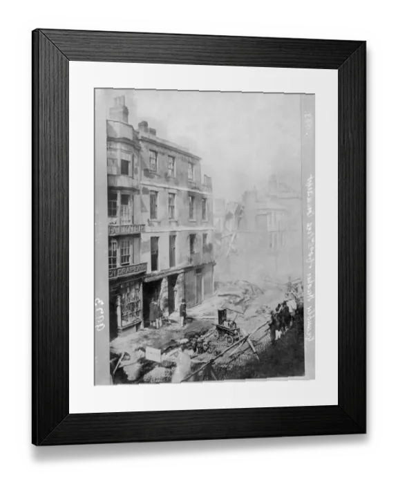 Framed Print : 1863 fire fighting CC62_00070