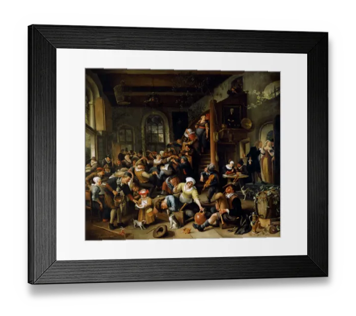 Framed Print : Steen - The Egg Dance J040065