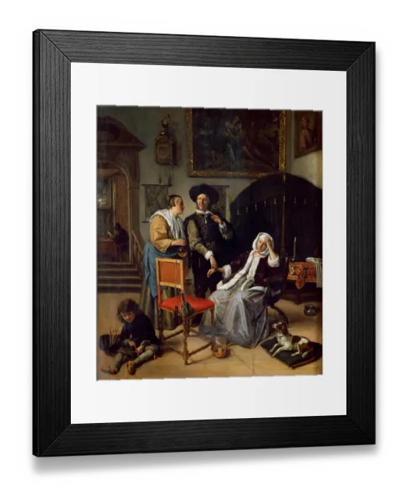 Framed Print : Steen - The Physicians Visit J040066