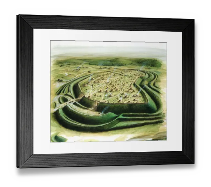 Framed Print : Maiden Castle J870379 Framed Print : Maiden Castle J870379