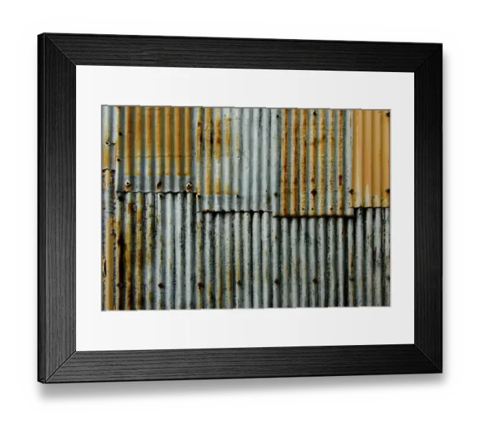 Framed Print : Corrugated iron DP044414 Framed Print : Corrugated iron DP044414