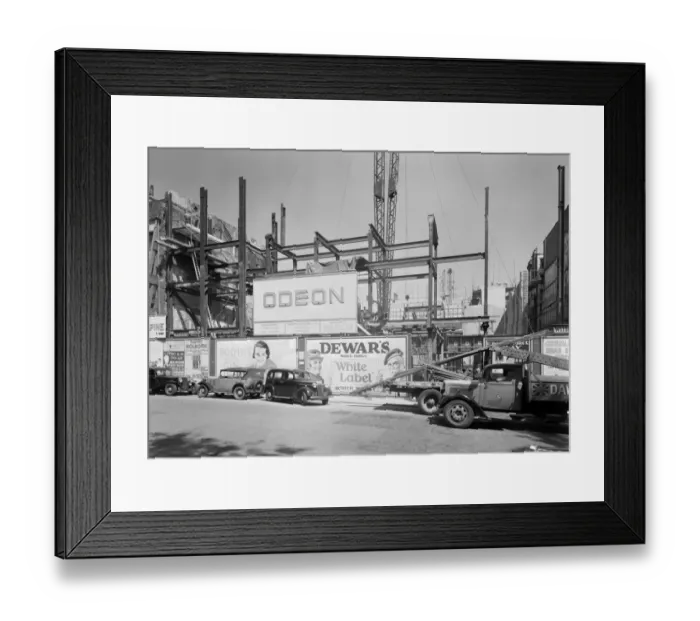 Framed Print : Odeon cinema construction BB87_03506