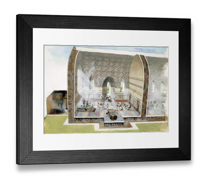 Framed Print : The bath house at Wroxeter Roman City J980155