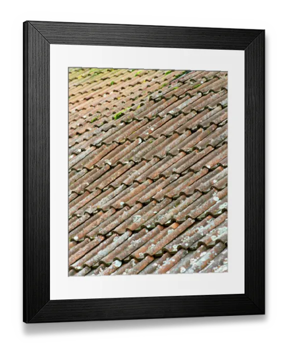 Framed Print : Roof tiles a059217
