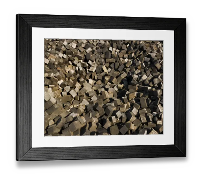 Framed Print : Wood blocks DP039617 Framed Print : Wood blocks DP039617