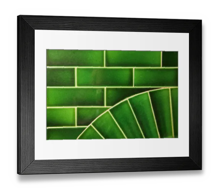 Framed Print : Fireplace tiles DP031586 Framed Print : Fireplace tiles DP031586