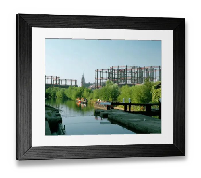 Framed Print : Kings Cross Gas Holders J890288