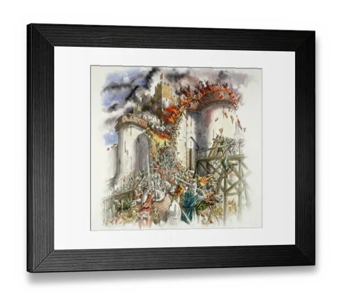 Framed Print : Dover Castle siege J020152