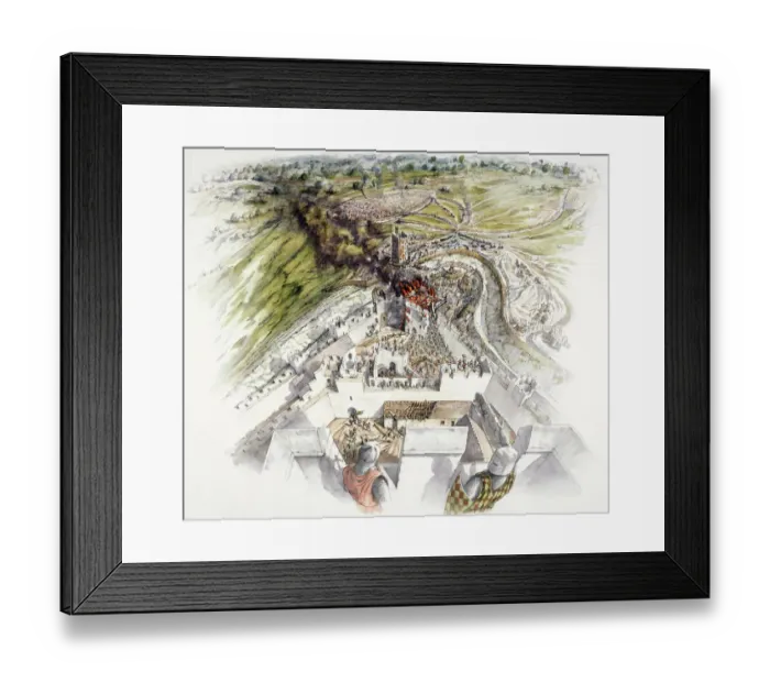 Framed Print : Dover Castle siege J020154