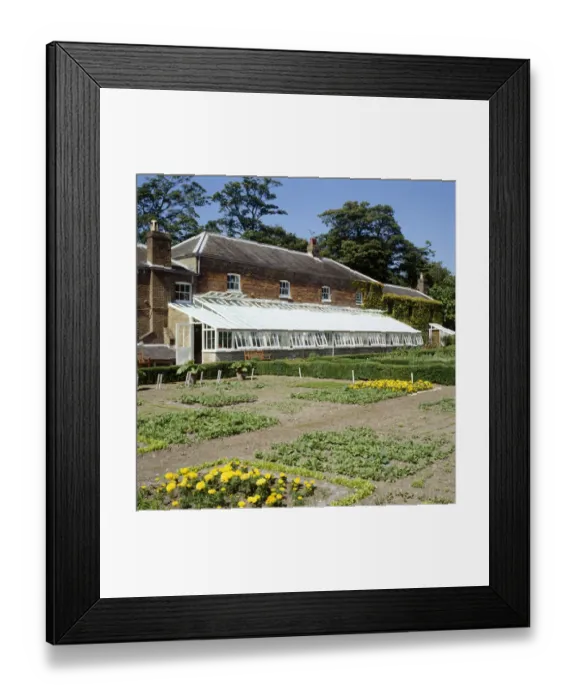 Framed Print : Walmer Castle kitchen garden K021489 Framed Print : Walmer Castle kitchen garden K021489