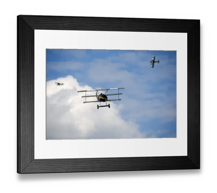 Framed Print : World War I aircraft re-enactment N070970