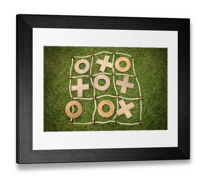 Framed Print : Noughts and Crosses DP046723