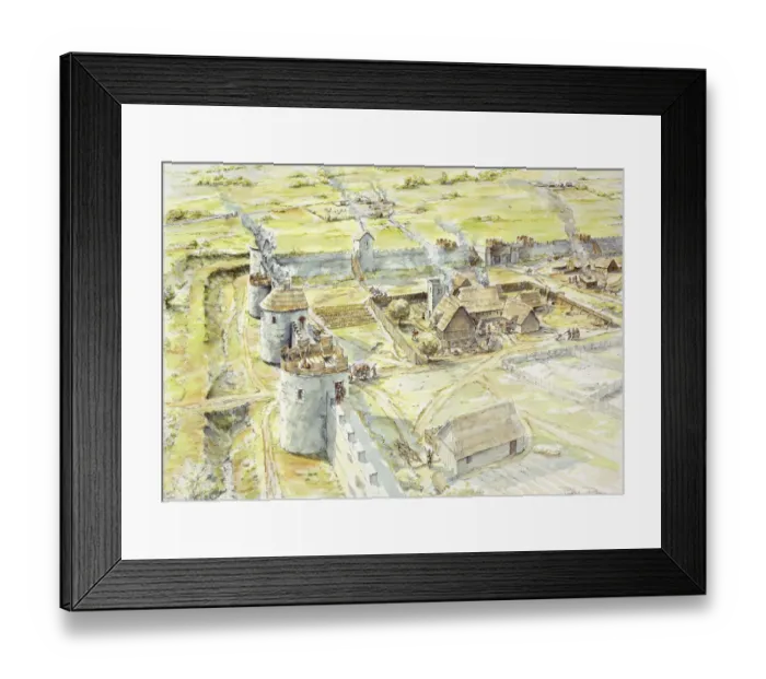 Framed Print : Portchester Castle J900008 Framed Print : Portchester Castle J900008