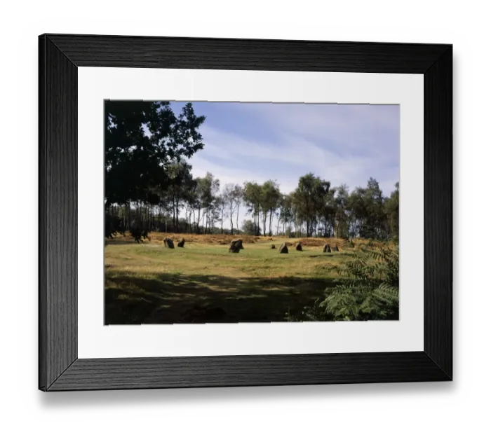 Framed Print : Nine Ladies Stone Circle K031047