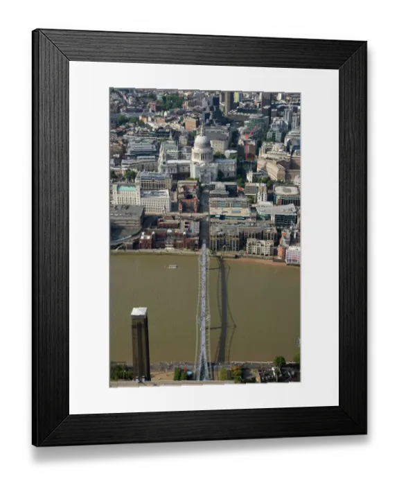 Framed Print : Millennium Bridge and St Pauls 24433_021