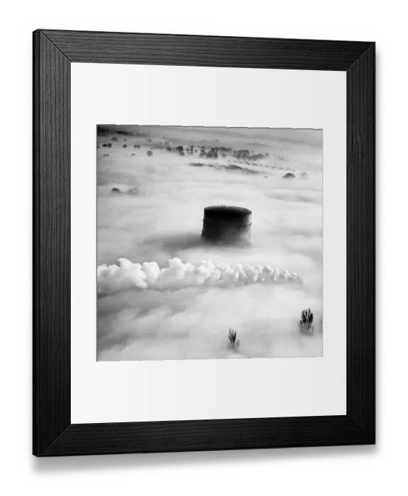 Framed Print : Hitchin gasometer EAW020885