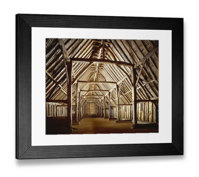 Framed Print : Priors Hall Barn J850041