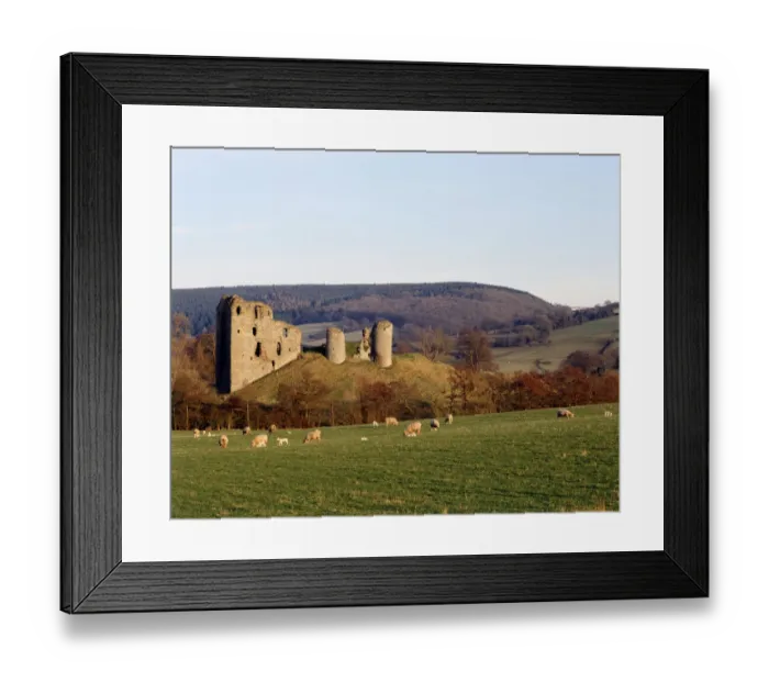 Framed Print : Clun Castle K060184
