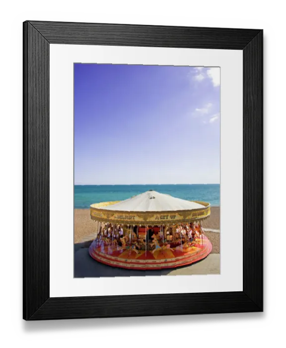 Framed Print : Carousel, Brighton Beach N071031 Framed Print : Carousel, Brighton Beach N071031