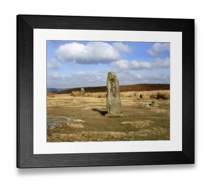 Framed Print : Mitchells Fold Stone Circle K060270
