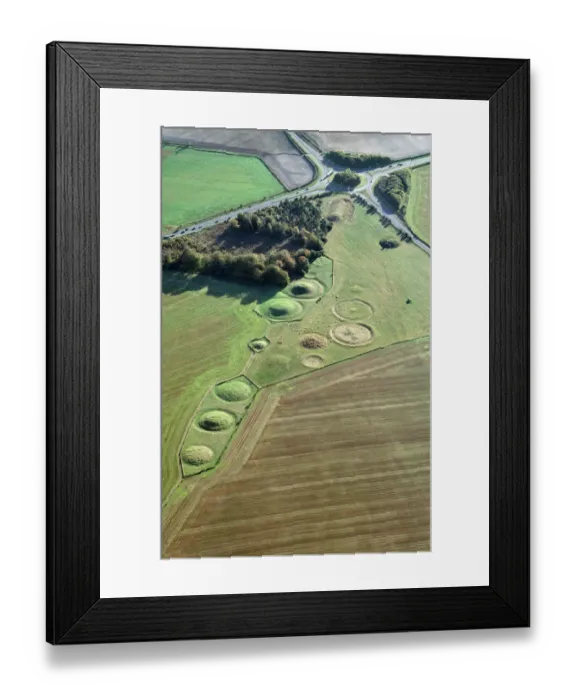 Framed Print : Winterbourne Stoke Barrows N930001