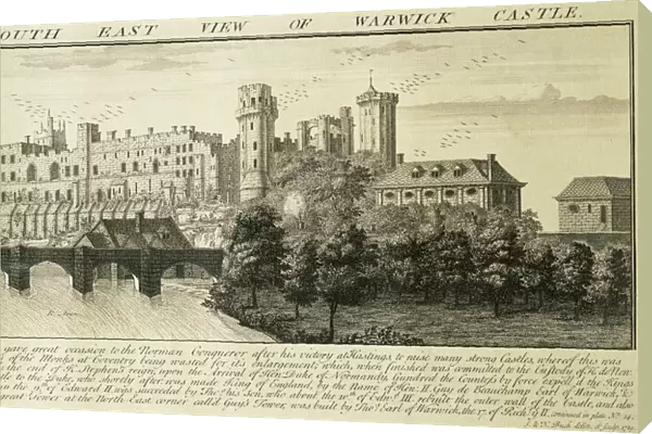 Warwick Castle engraving J060015