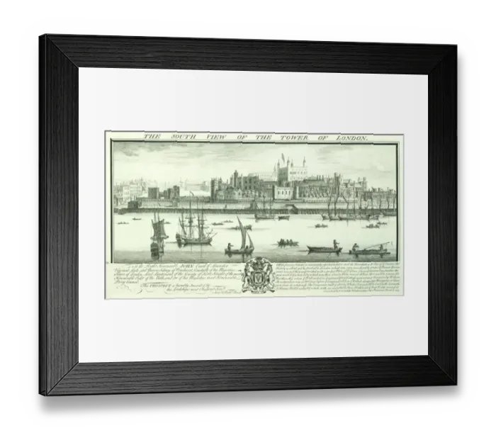 Framed Print : Tower of London engraving N070831