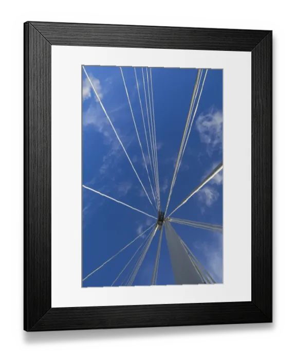 Framed Print : Footbridge suspension systems N080009 Framed Print : Footbridge suspension systems N080009