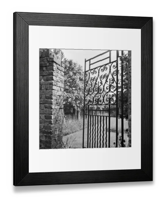 Framed Print : Garden gate a069830