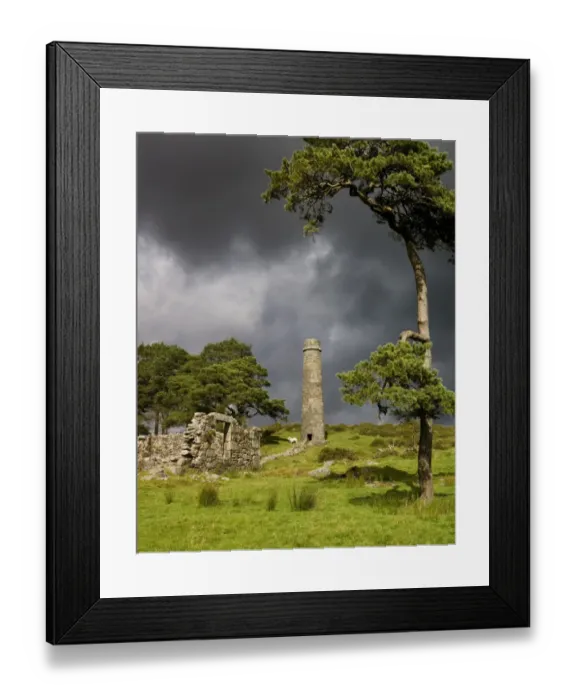 Framed Print : Powder Mills, Dartmoor N071129