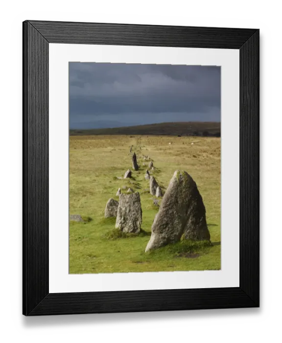 Framed Print : Merrivale Prehistoric Settlement N071132 Framed Print : Merrivale Prehistoric Settlement N071132