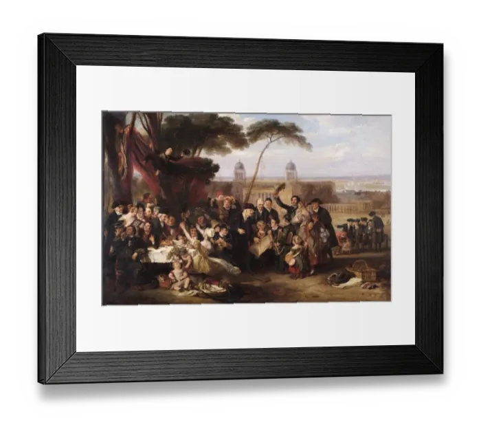 Framed Print : Burnet - The Greenwich Pensioners Commemorating Trafalgar N070524 Framed Print : Burnet - The Greenwich Pensioners Commemorating Trafalgar N070524