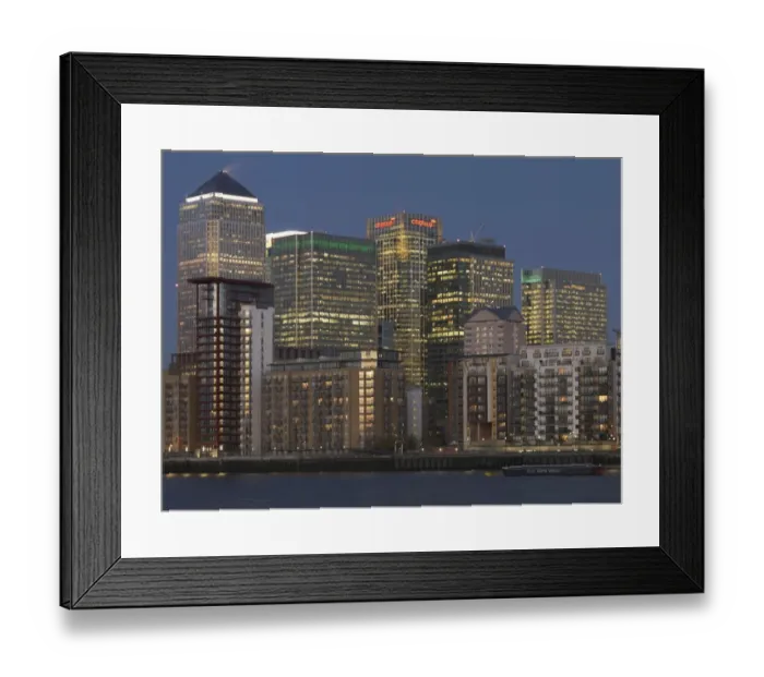 Framed Print : Canary Wharf N060977 Framed Print : Canary Wharf N060977