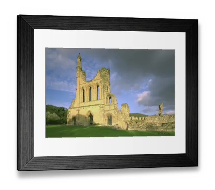 Framed Print : Byland Abbey K981259