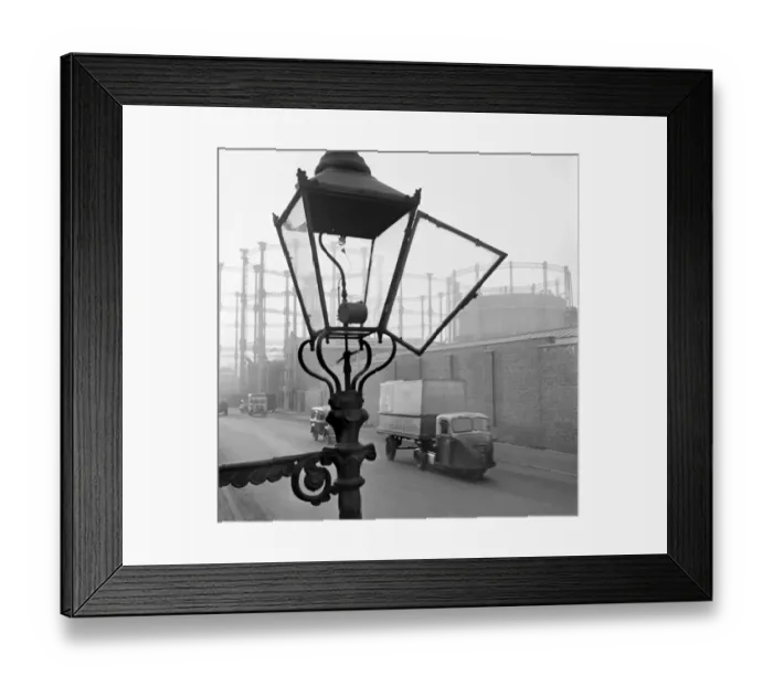 Framed Print : Gas street light, Kings Cross a066009 Framed Print : Gas street light, Kings Cross a066009