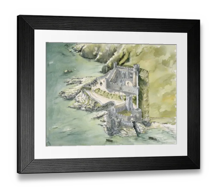 Framed Print : Dartmouth Castle J000008