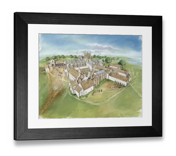 Framed Print : Muchelney Abbey J040055