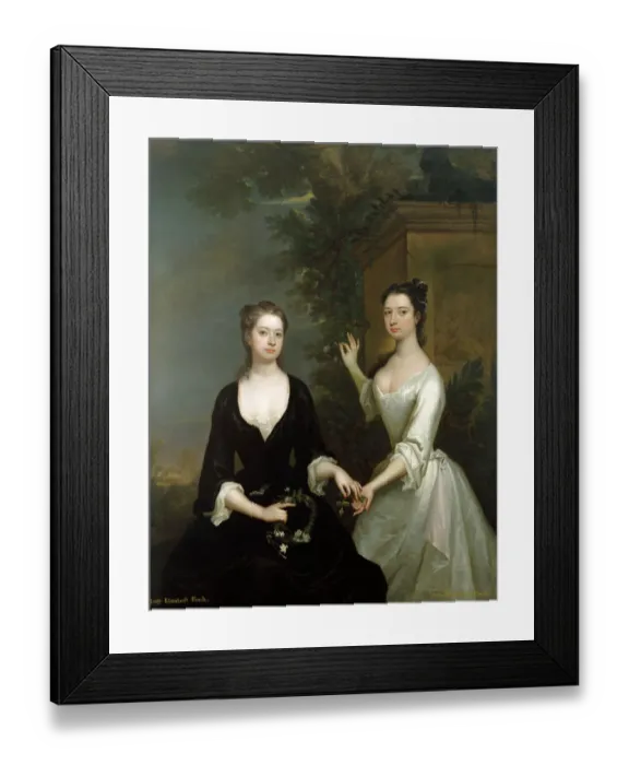 Framed Print : Jervas - Elizabeth and Henrietta Finch J030048