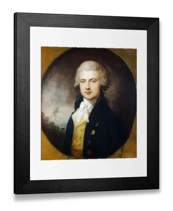 Framed Print : Gainsborough - Associate of the Prince of Wales K030528 Framed Print : Gainsborough - Associate of the Prince of Wales K030528