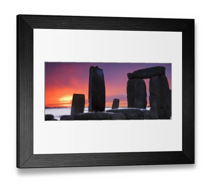 Framed Print : Stonehenge at sunset N081236