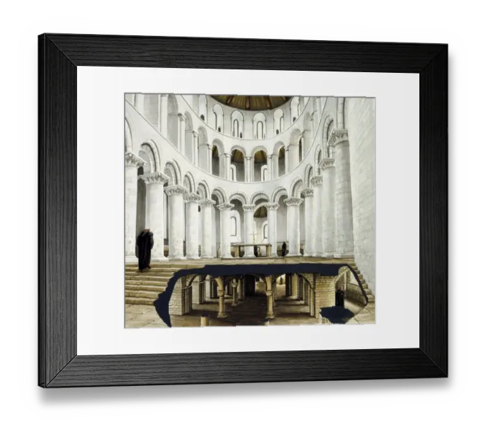 Framed Print : The presbytery and crypt at St Augustines Abbey J000095