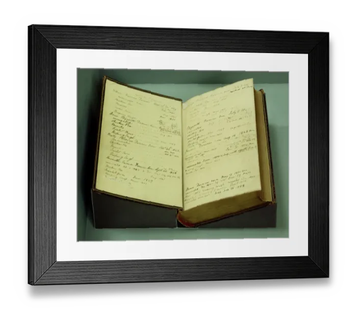 Framed Print : Darwin family bible K010383